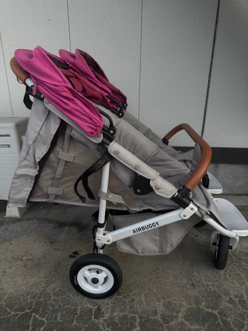 エアバギー ココダブルフロムバース　双子年子ベビーカー　付属品あり
