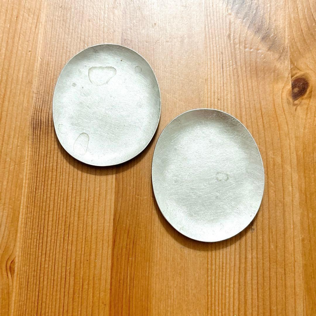 坂野友紀 楕円形プレート 2枚セット 作家 うつわ 器 希少 大人気