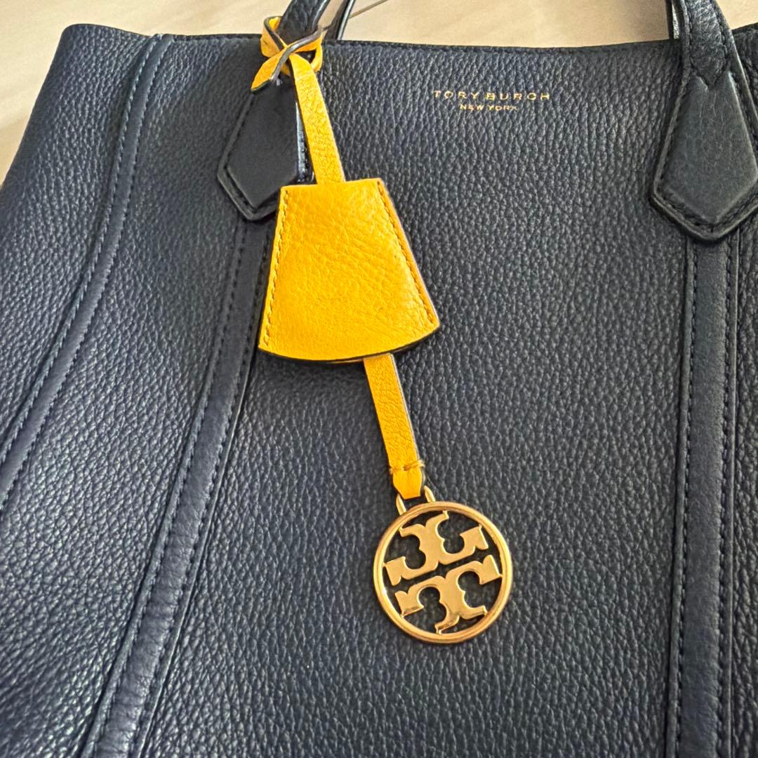 TORY BURCH ネイビー トートバッグ 2way