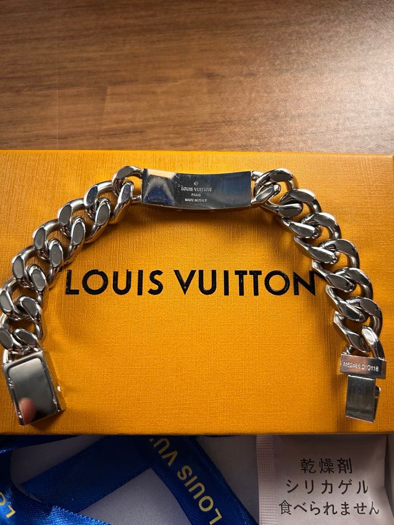 LOUIS VUITTON シルバーチェーンブレスレット　美品