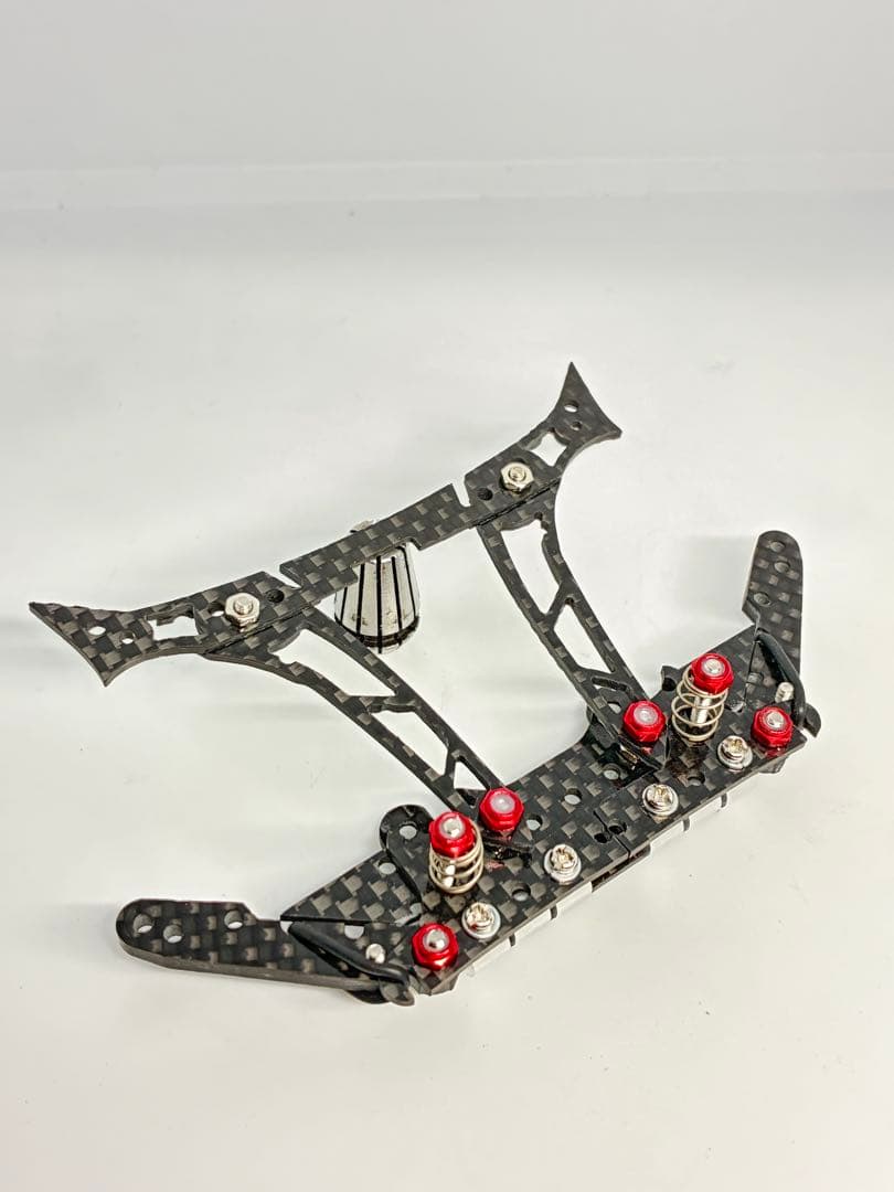 はねかわページ　ミニ四駆　純正カーボンC-ATバンパーとスライドダンパー