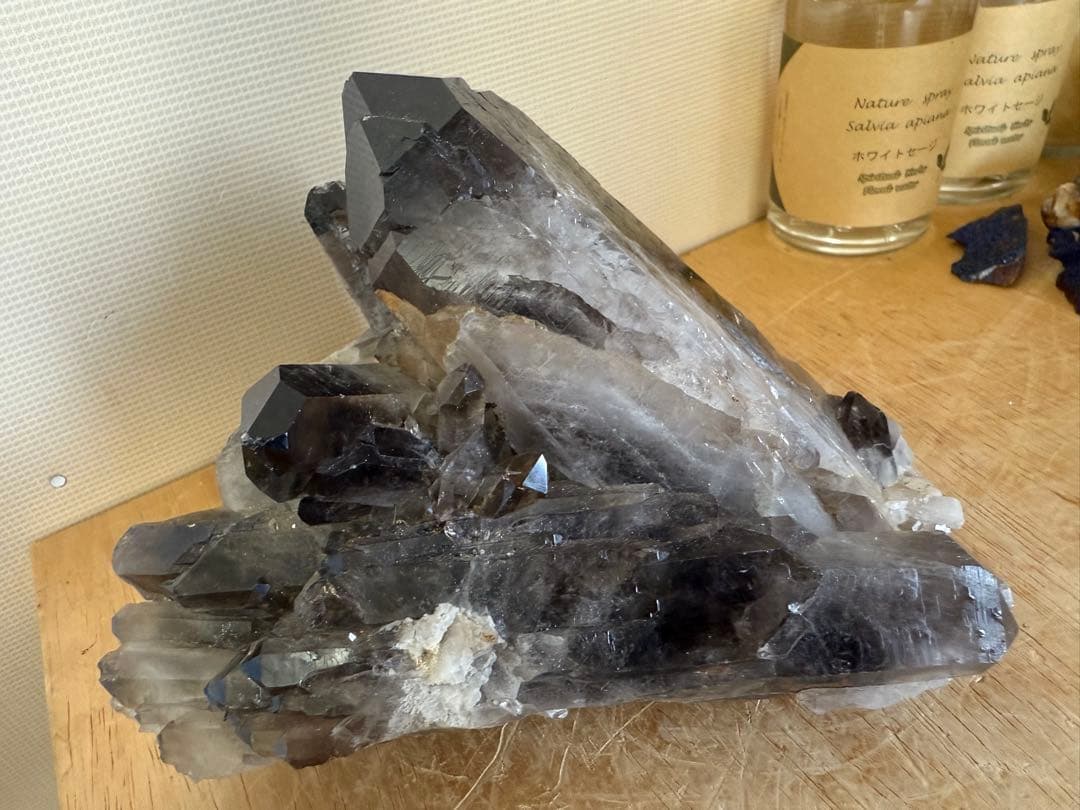 クララです　黒水晶　モリオン　原石1140g