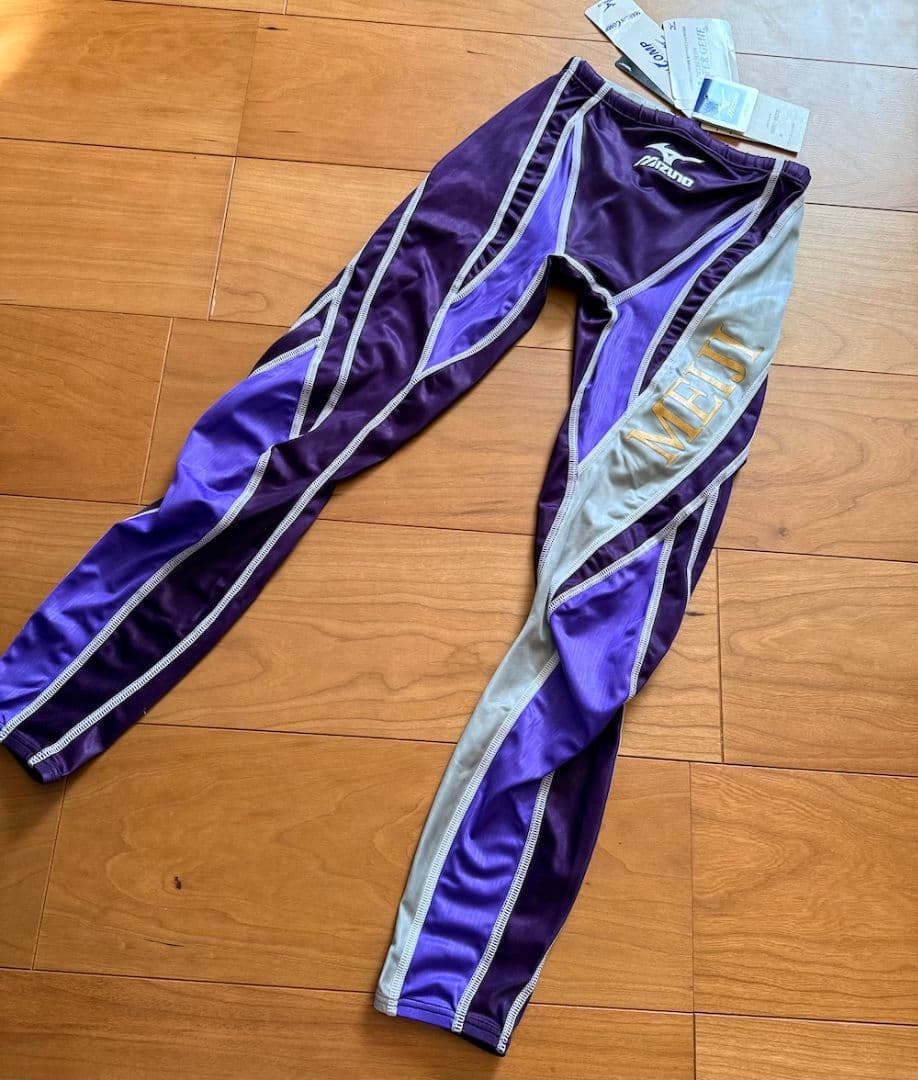 【新品激レア】明治大学　アクセルスーツ　ウォータージーン　ロングスパッツ 競パン