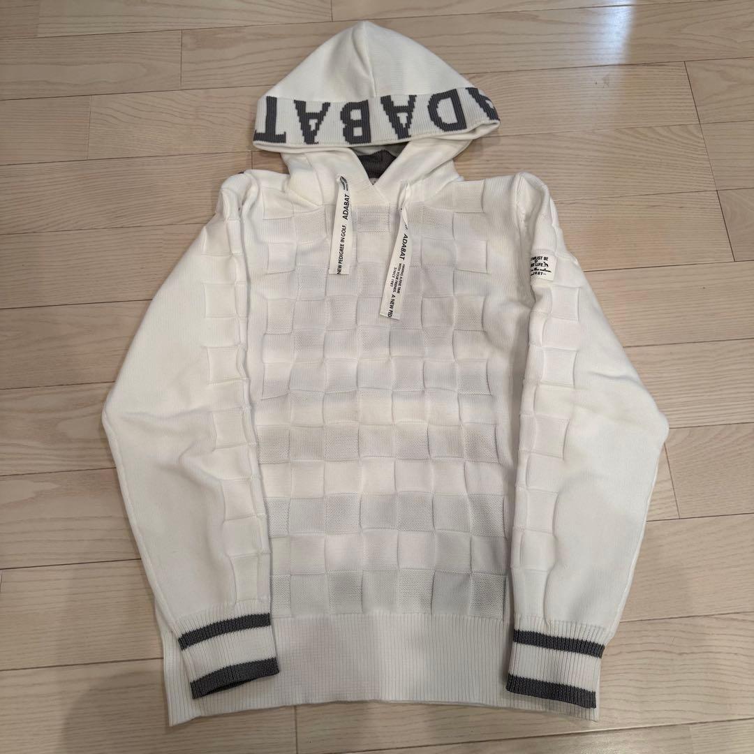 adabat アダバット 白 ボーダー パーカー ♡