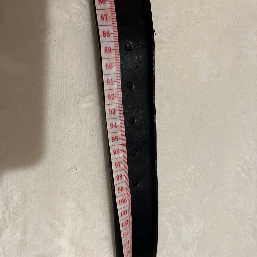 Salvatore Ferragamo ブラック レザーベルト