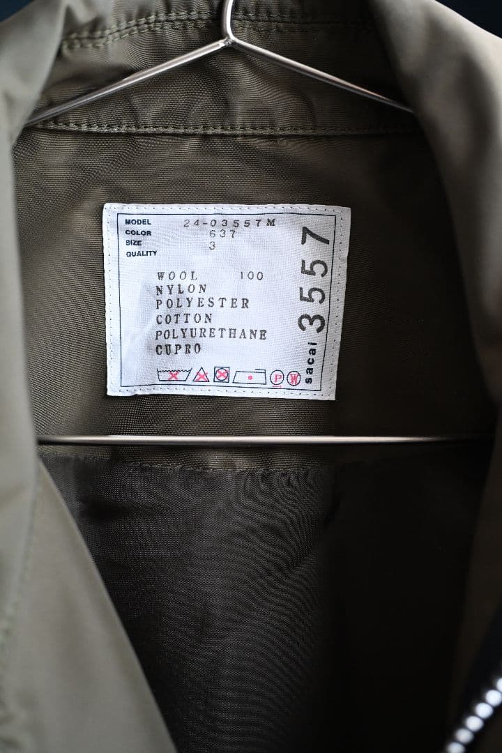 ジャケット・アウター Sacai 24aw Windowpane Blouson