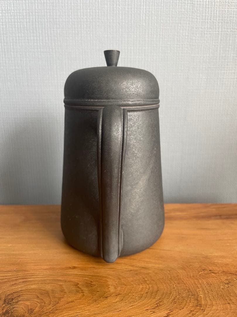 新品未使用　服部竜也　ペリカンピッチャー　黒釉　作家　ポット　器　紅茶　珈琲