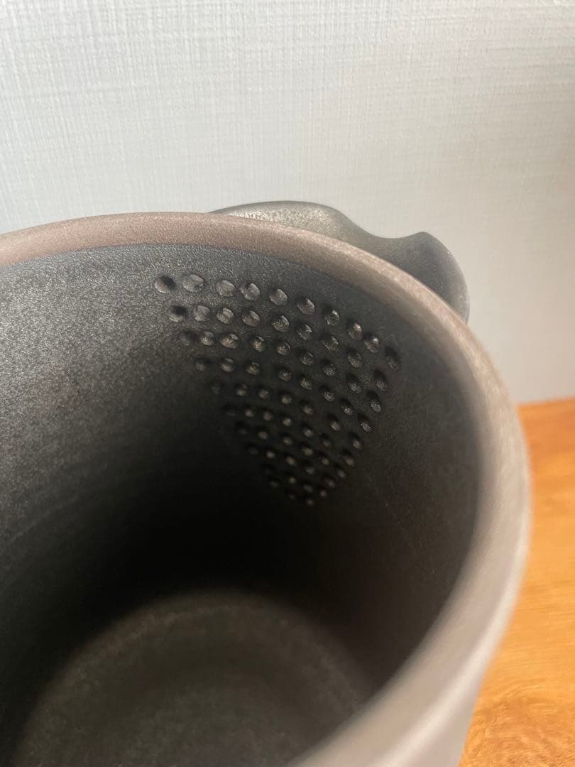 新品未使用　服部竜也　ペリカンピッチャー　黒釉　作家　ポット　器　紅茶　珈琲