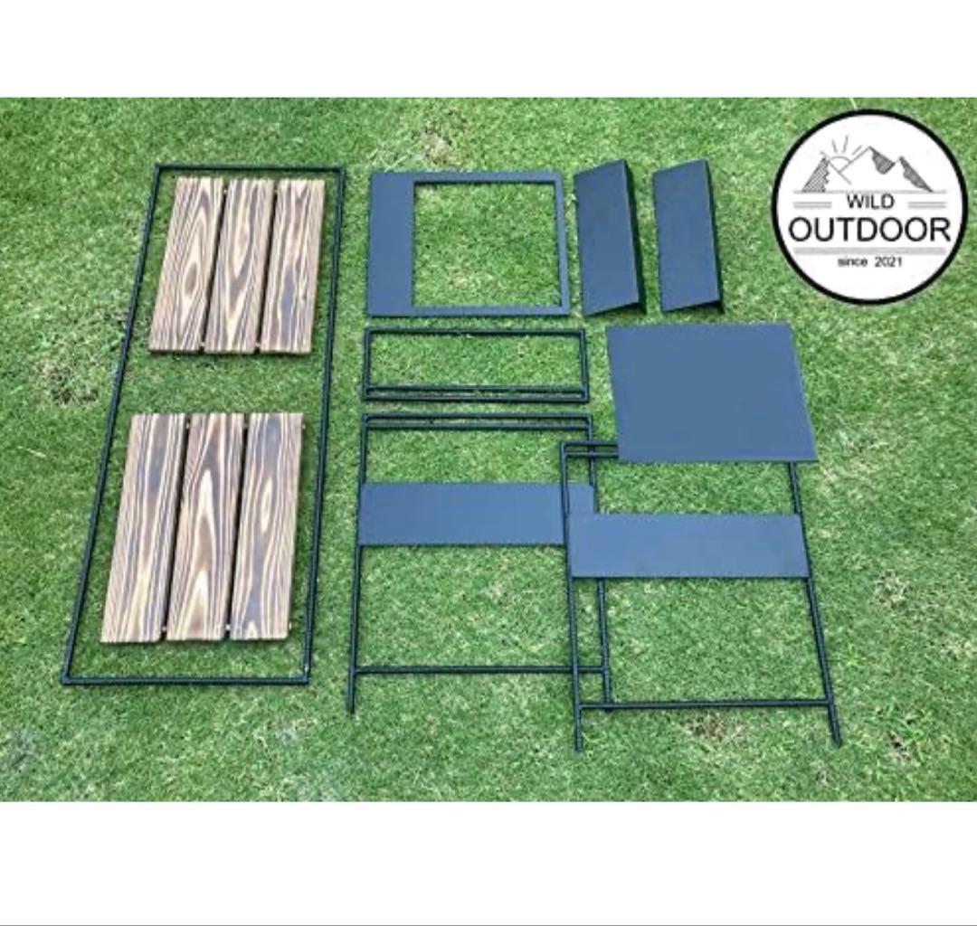 WILD OUTDOOR アイアンテーブル　タフまる　小さめタイプ