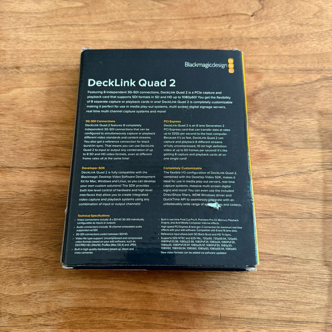ビデオキャプチャー・キャプチャーボード Blackmagic Design DeckLink Quad 2