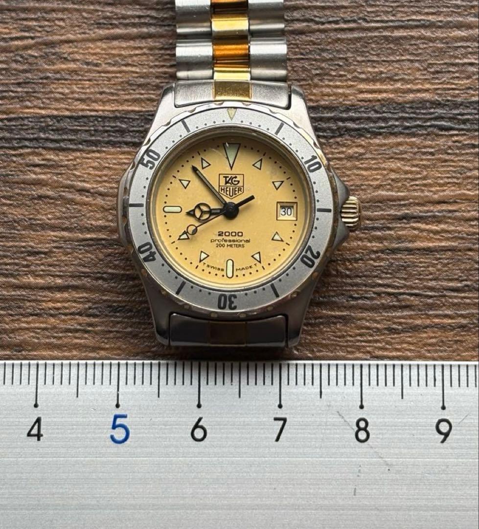 稼働 TAG HEUER 974.008 2000タグホイヤー イエロー
