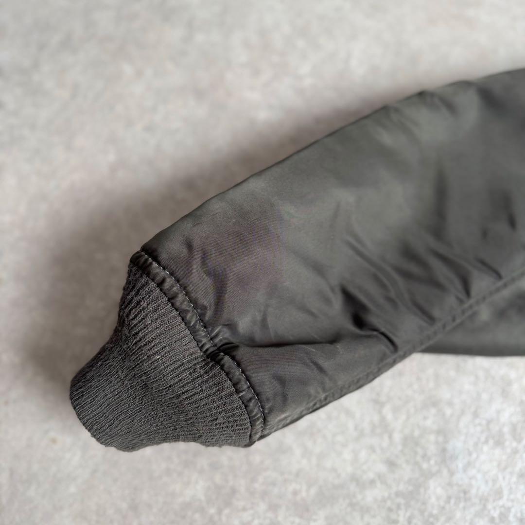 90s USA製 ALPHA \"GROUND CREW\" MA-1 MA1 XS