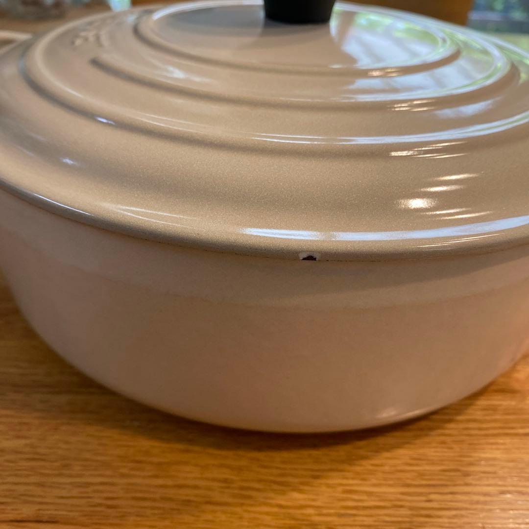 美品＊ル・クルーゼ ココットジャポネーズ 24cm デューン