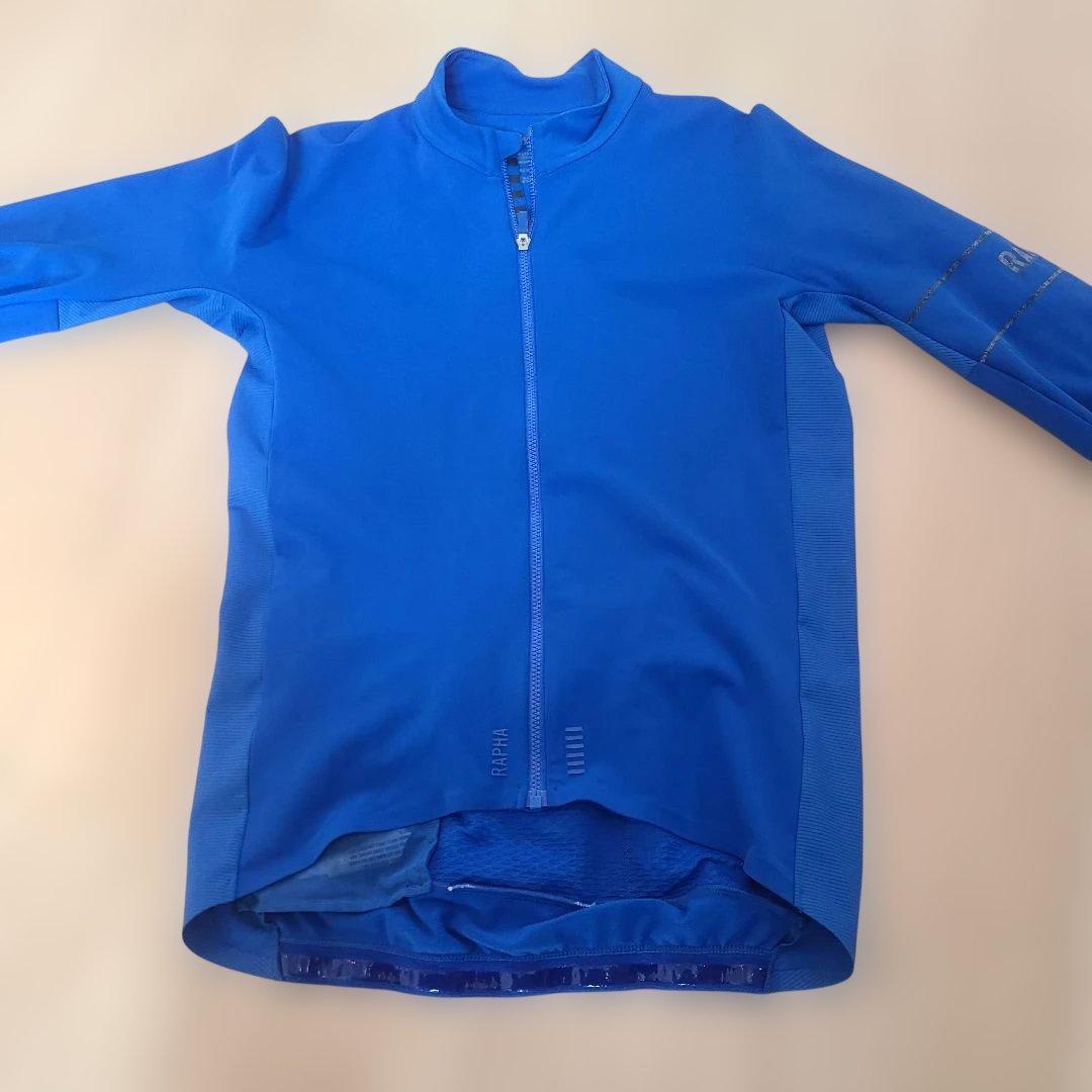 Rapha proteam ロングスリーブサーマルジャージ Medium 青