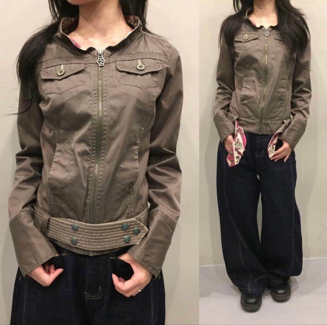 00s DIESEL ミリタリージャケット　レディース　古着