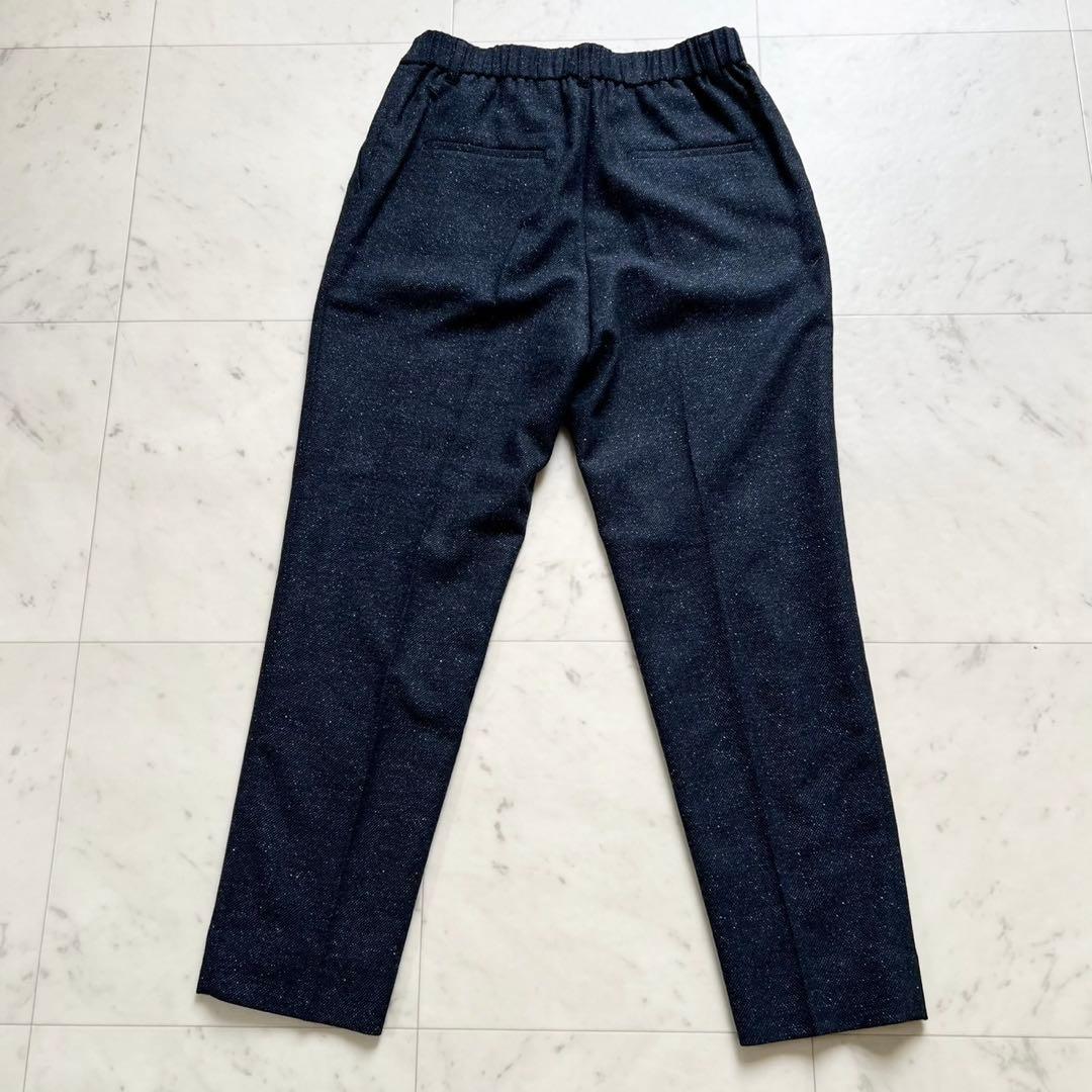定価5万 タグ付✨️INDIVI マルチネップ パンツスーツ ネイビー 38