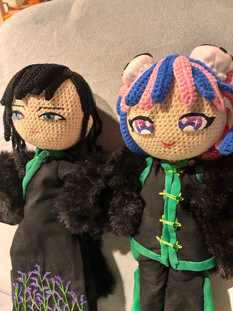 ひよりページ　セミオーダー　関節可動式　あみぐるみドール　2体