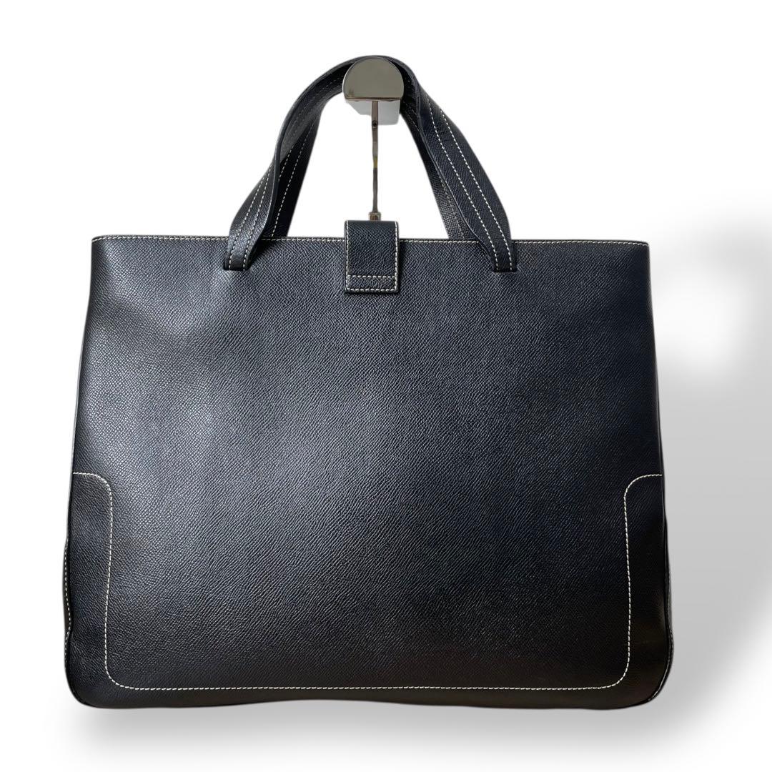 バッグ BALLY Black Leather Tote Bag Business A4