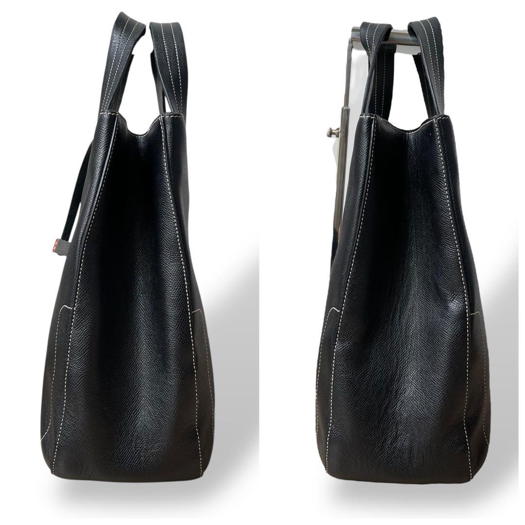 バッグ BALLY Black Leather Tote Bag Business A4