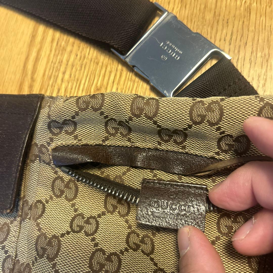 フ*)様 GUCCI GGパターン ボディバッグ