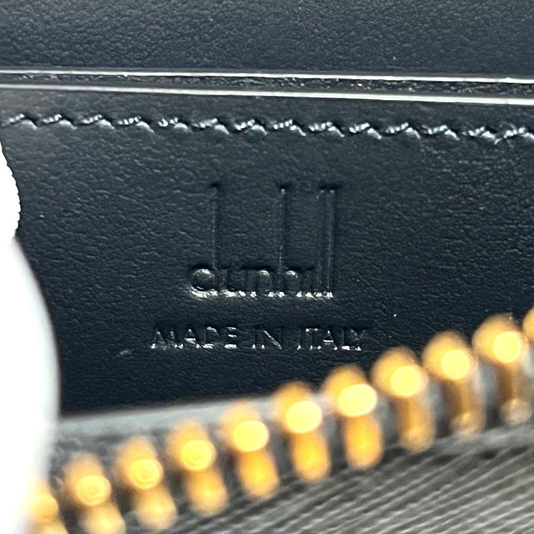 dunhill ケース ブランドロゴ レザー ブラック 美品 未使用 箱付