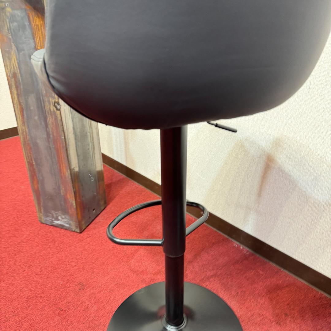 東京23区送料無料　2脚セット調節可能 回転バーチェア カウンターチェア 足置き