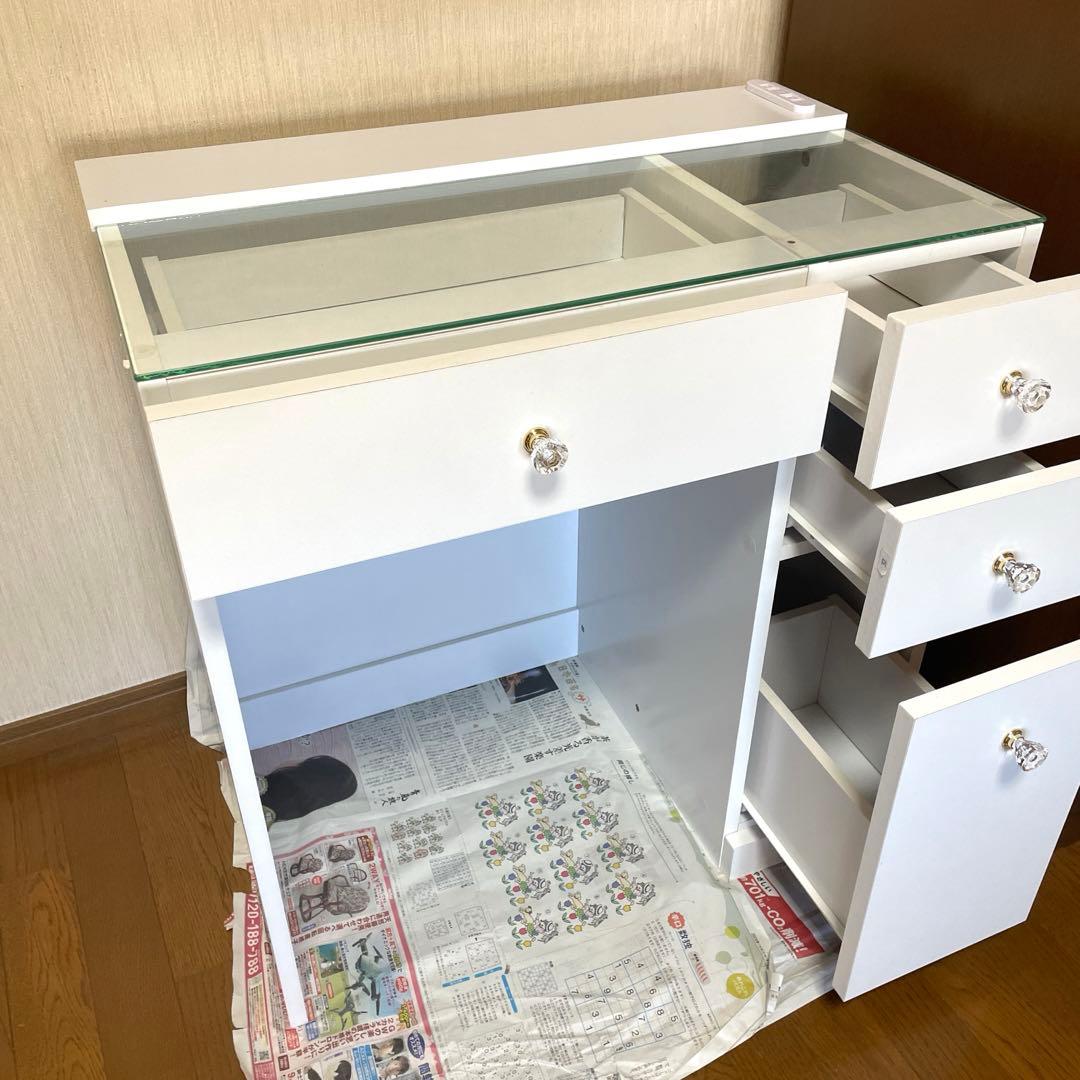 『直接手渡し限定』 ALICE ドレッサーのみ　組み立て不用　白