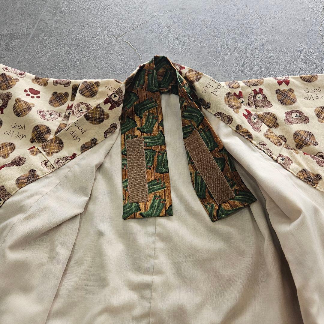 七五三　3歳　セパレート着物　レースえり付き