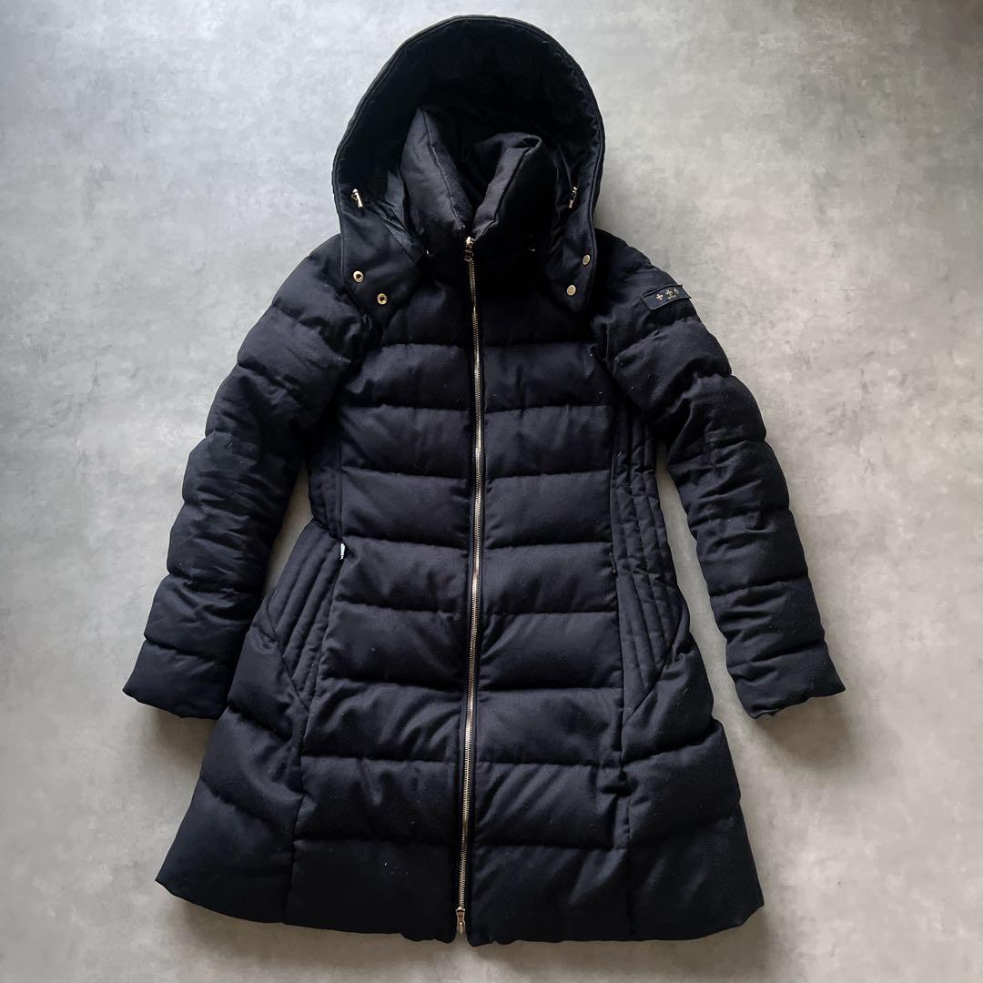 タトラス　ダウン　コート　ジャケット　ロング　ネイビー　サイズ　2