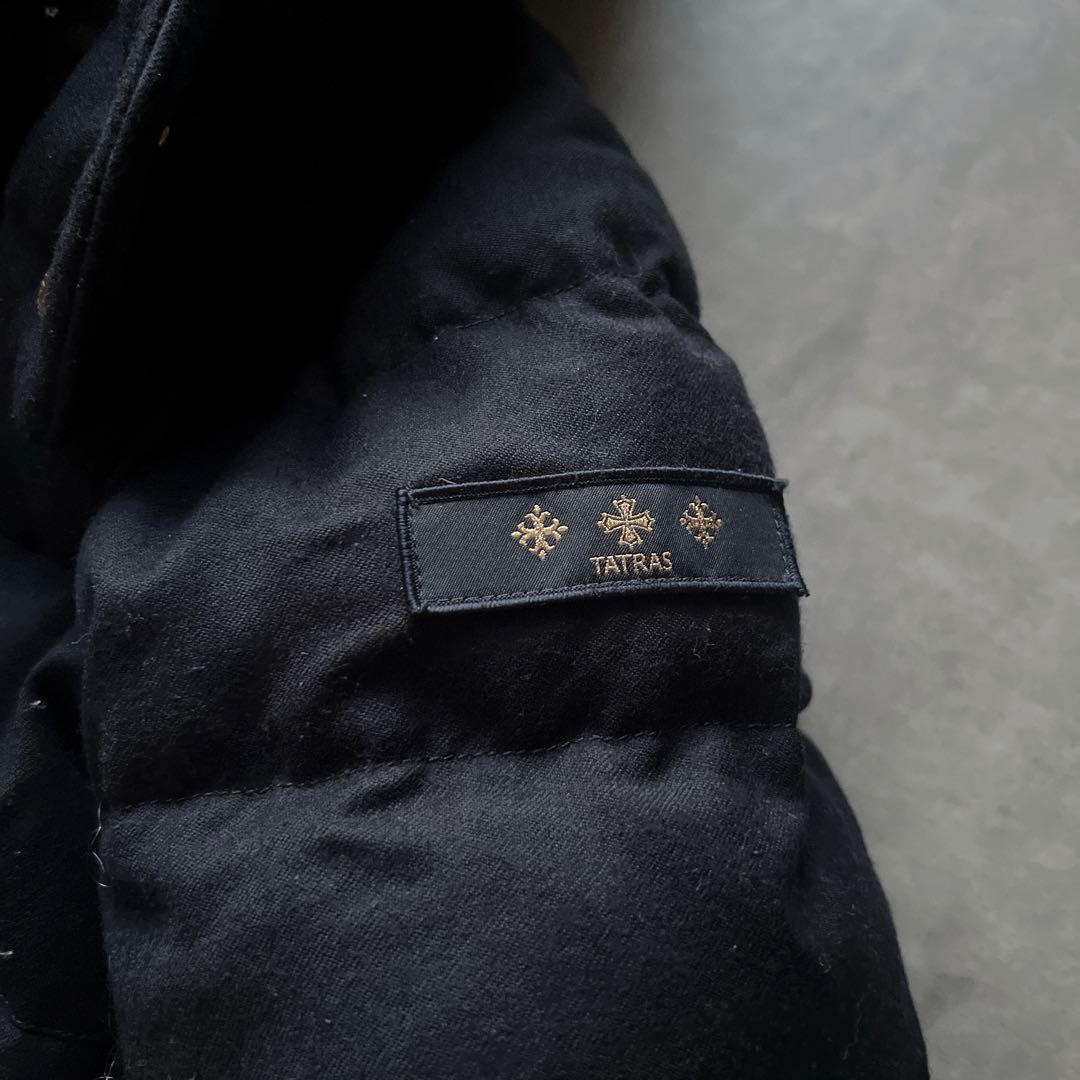 タトラス　ダウン　コート　ジャケット　ロング　ネイビー　サイズ　2