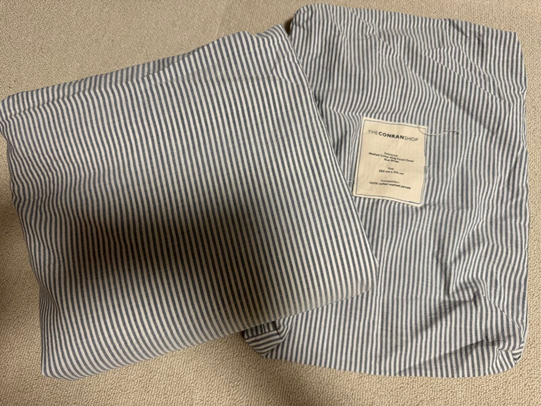 コンランショップ　キングサイズ　布団カバー