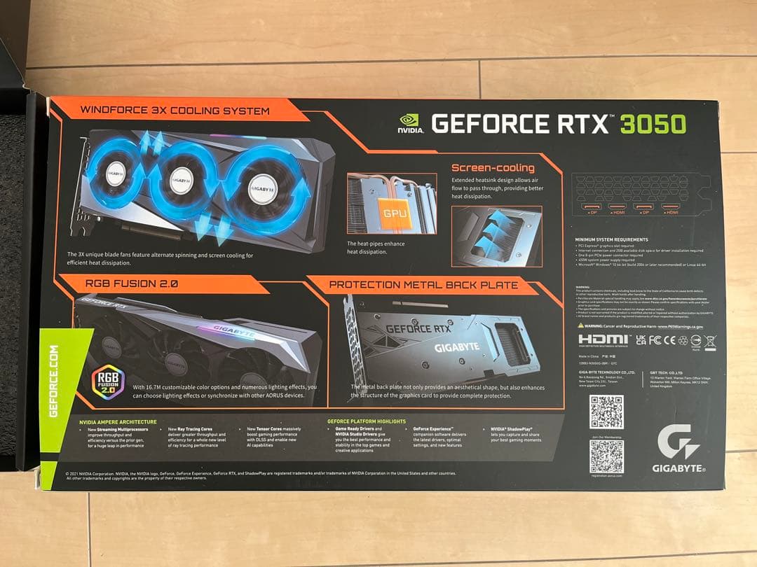 グラフィックボード・グラボ・ビデオカード RTX 3050 GAMING OC 8G