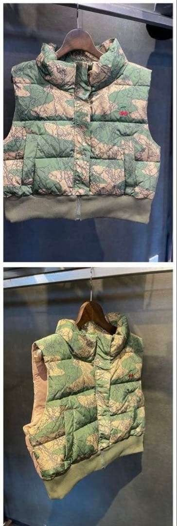 売り切り！ダブルスタンダードクロージング⭐︎DSC⭐︎カモフラ柄ダウンベスト⭐︎新品