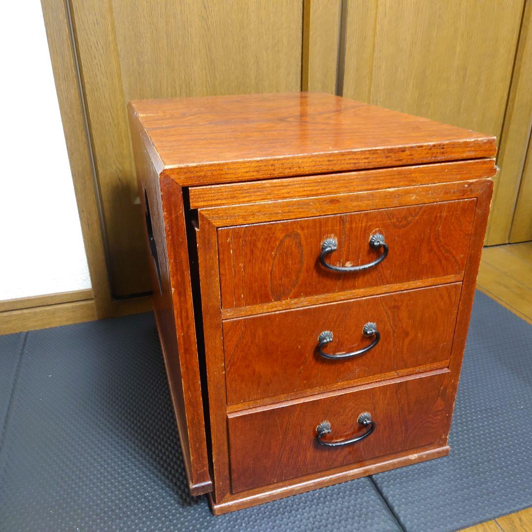 折り畳み座机・文机☆昭和レトロ家具　折りたたみ　ヴィンテージ家具　アンティーク