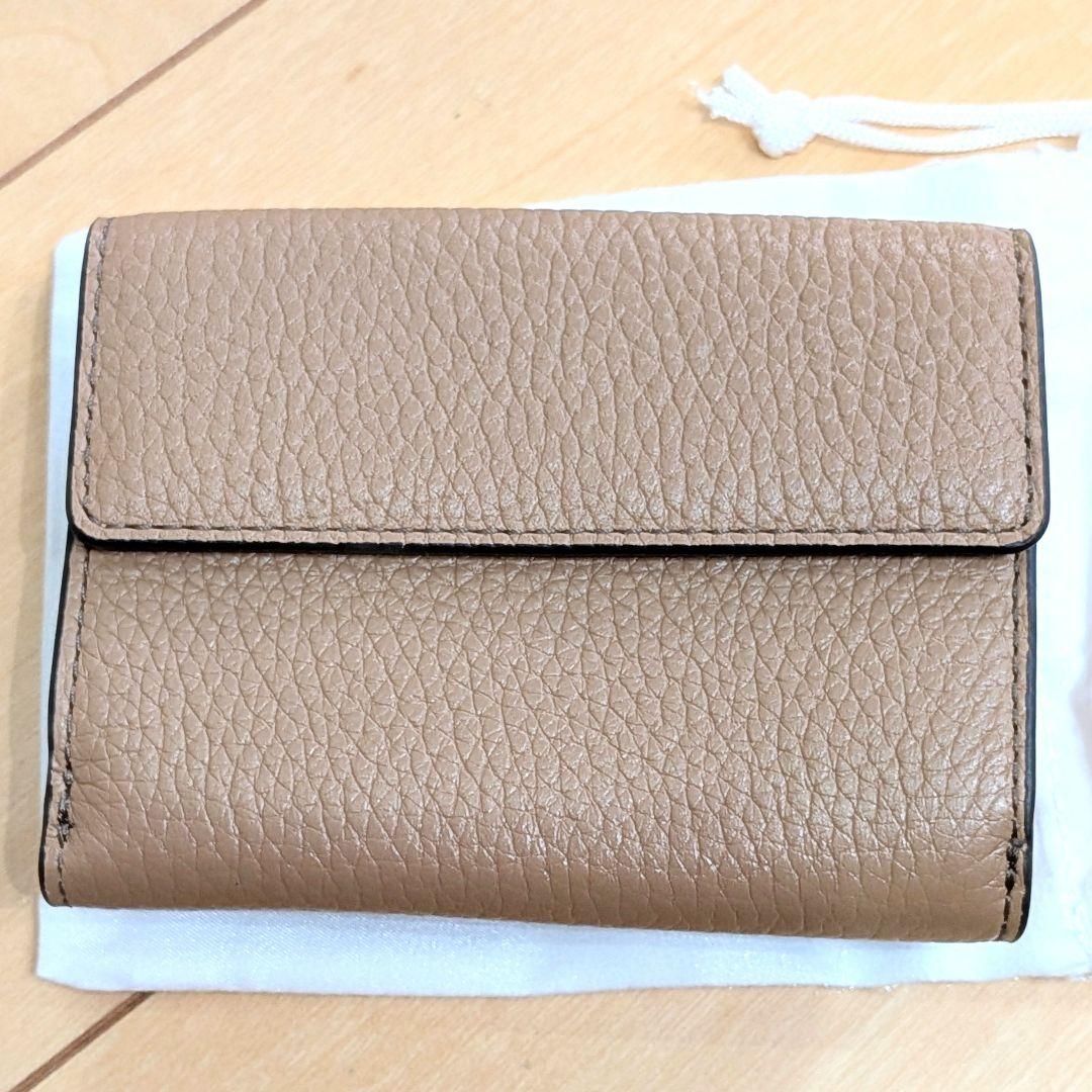 FURLA ブラウンレザー 三つ折り財布