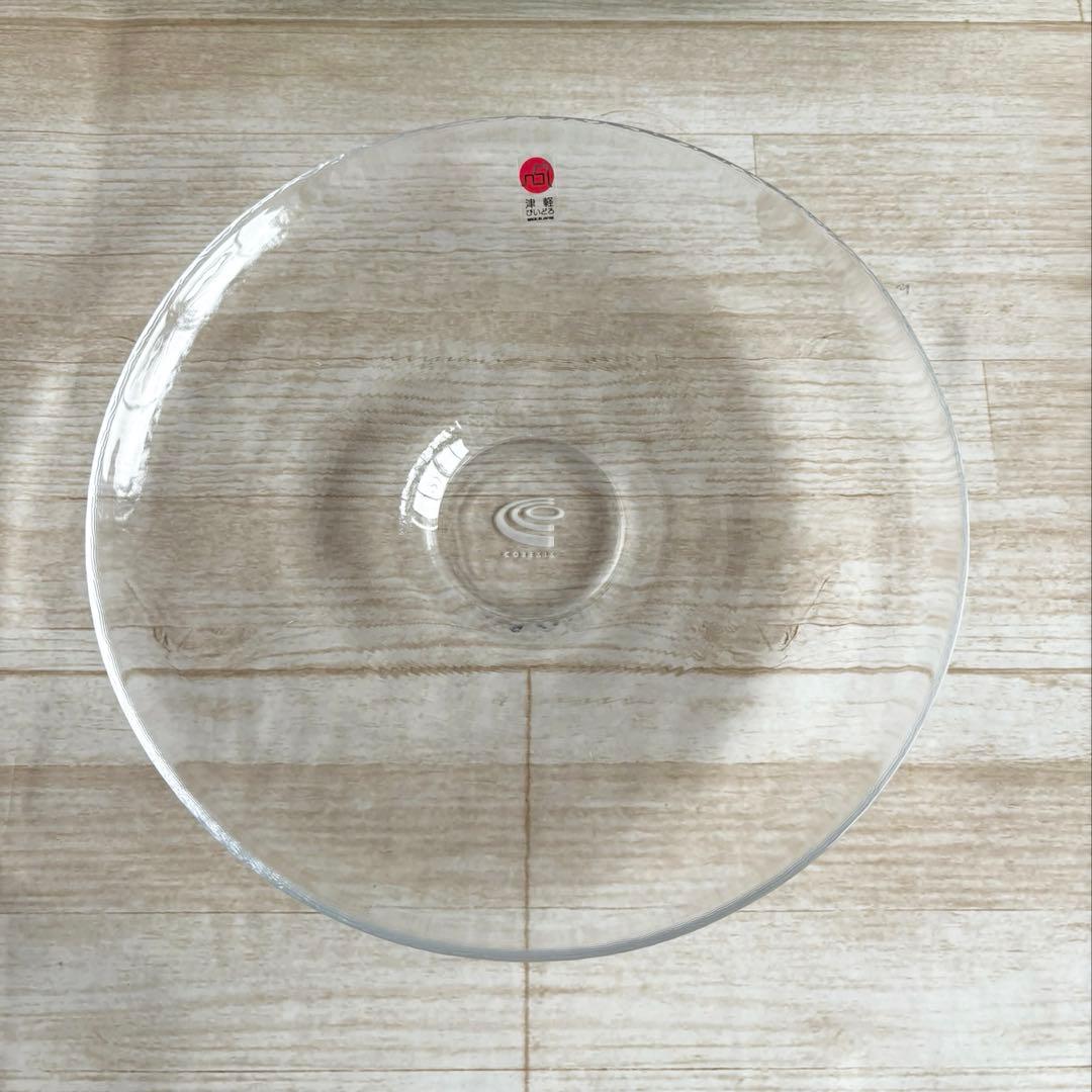 津軽びいどろ　大皿　4枚セット