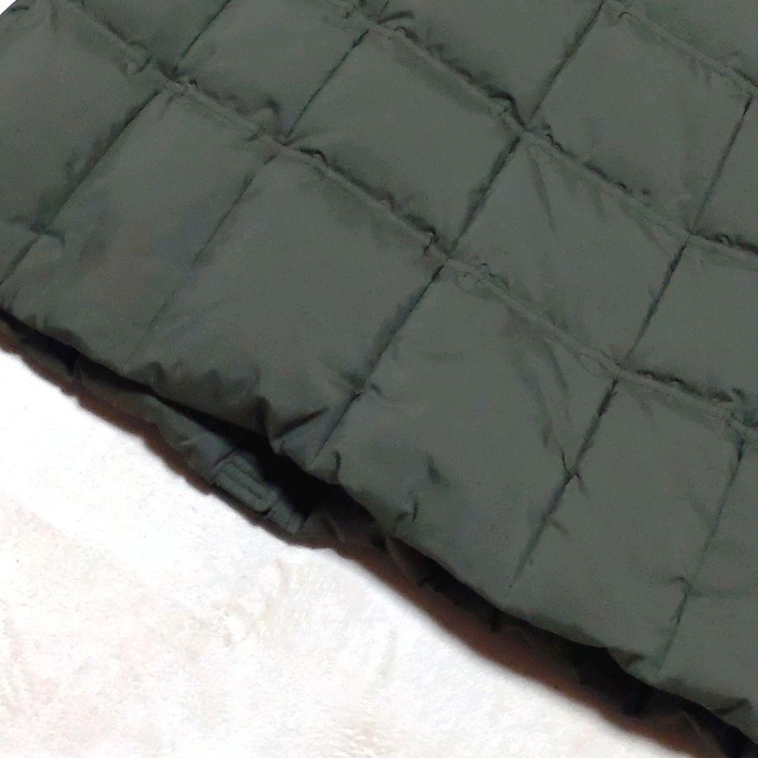 【Leilian】レリアン　ロングダウンコート　 防寒　9号　カーキ色　Aライン