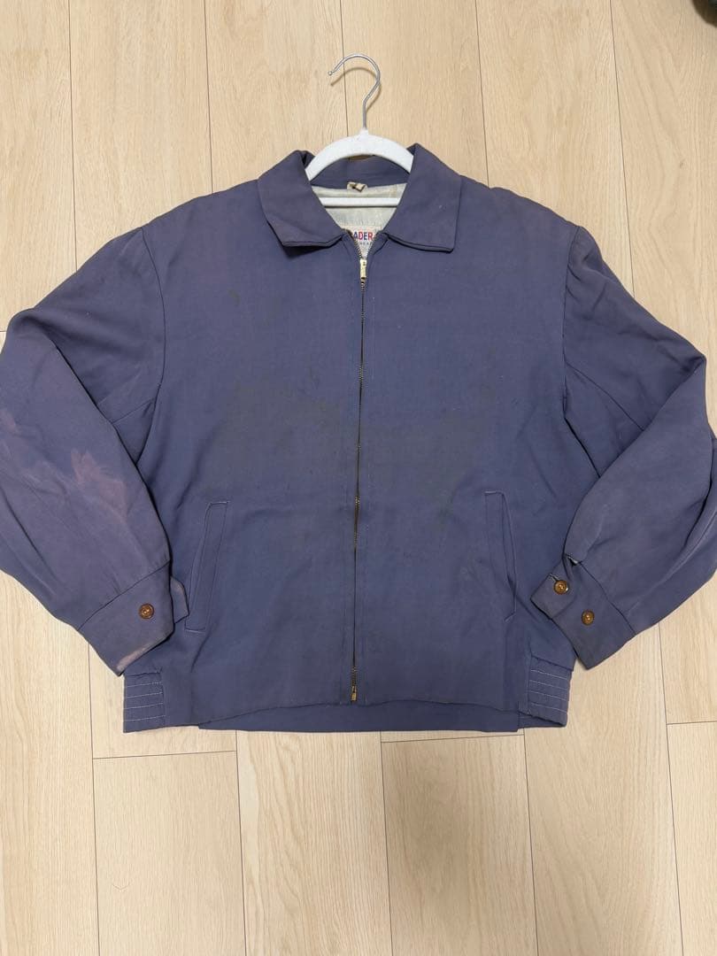 50s位　レーヨン　ギャバジャン　茄子紺