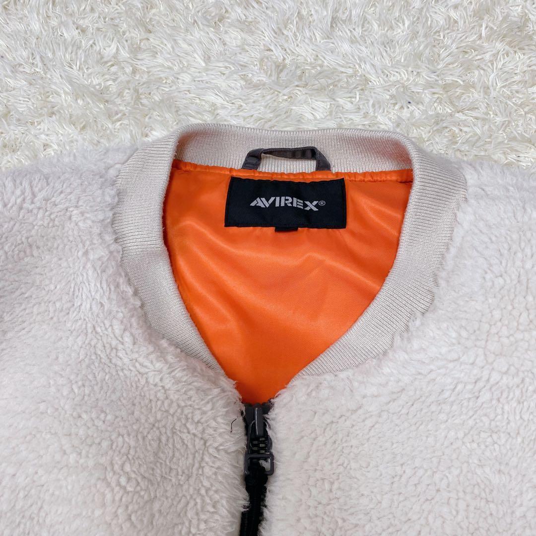AVIREX　レトロボア　MA-1　カスタム　メンズ　白　XL