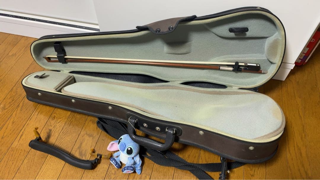 4／4 ドイツ製　木製フルサイズバイオリン オレンジブラウン
