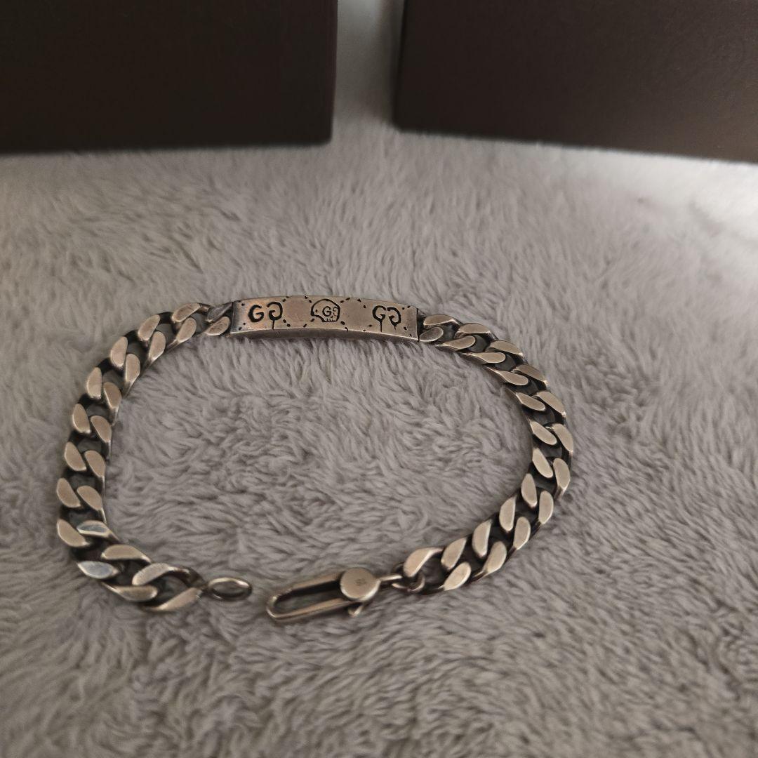 GUCCI ゴースト チェーンブレスレット 19センチ