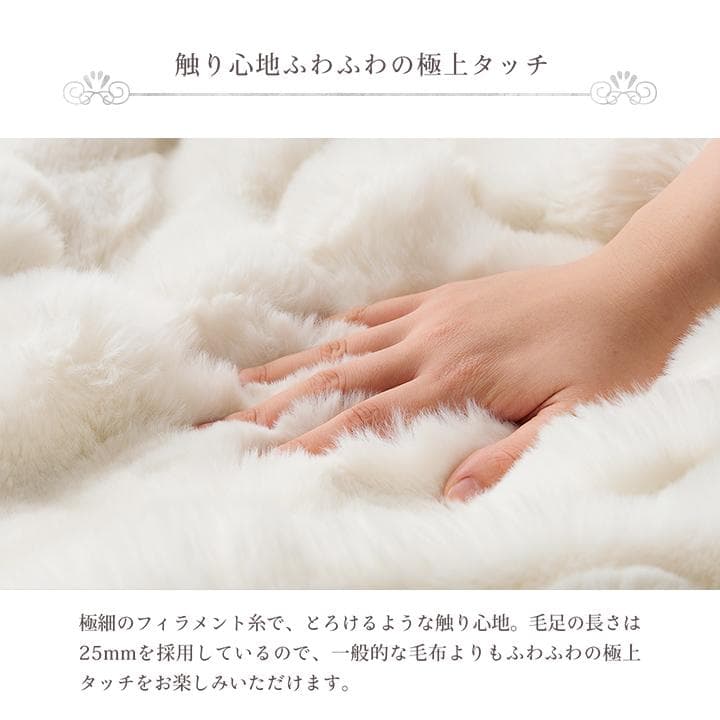 ラピアスプレミアム セミダブル毛布 160x200cm ふわもこ 洗える 暖か~