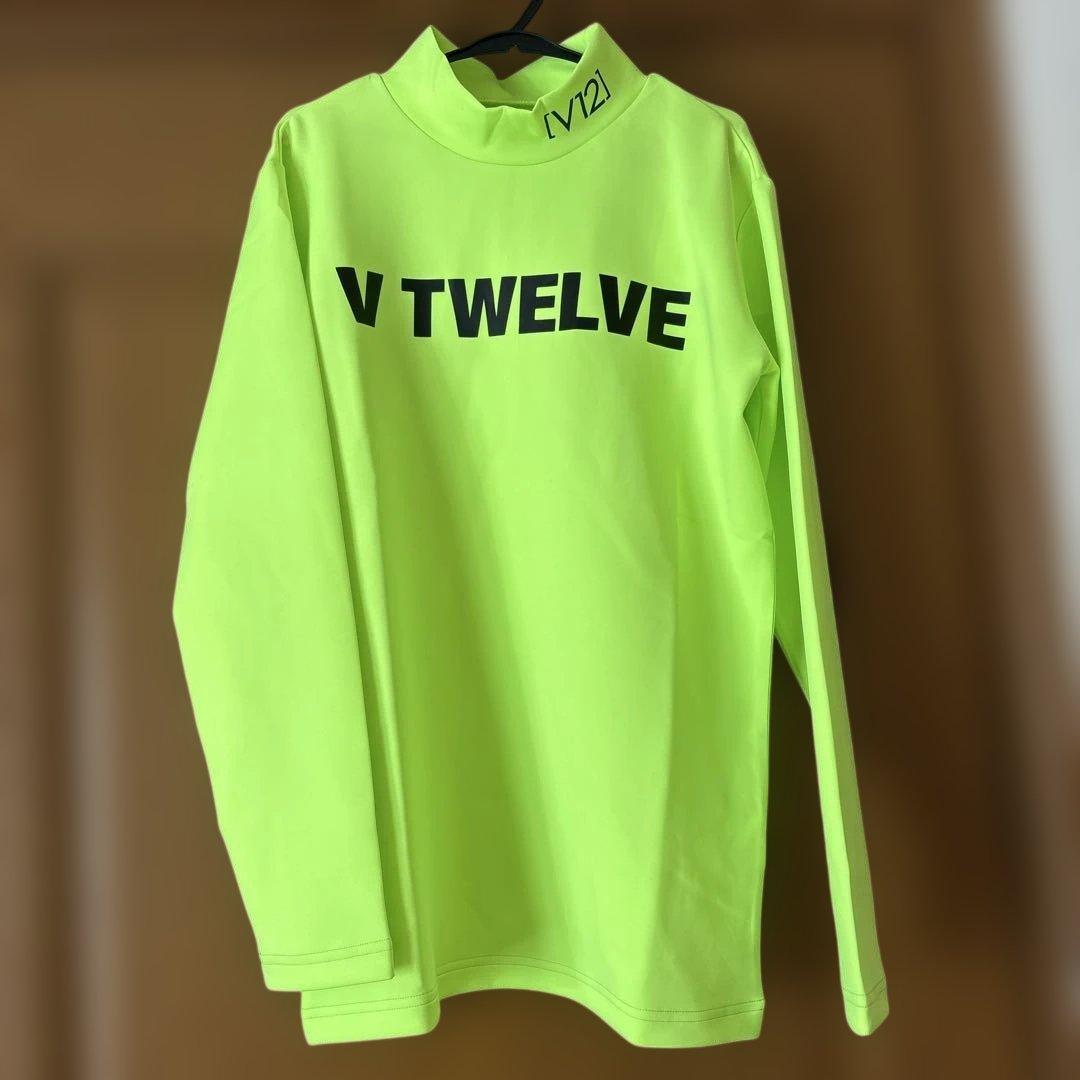 V12 蛍光イエロー 長袖シャツ