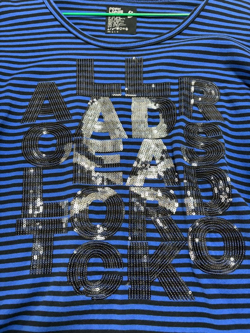 PPFM スパンコール ボーダー ロンt