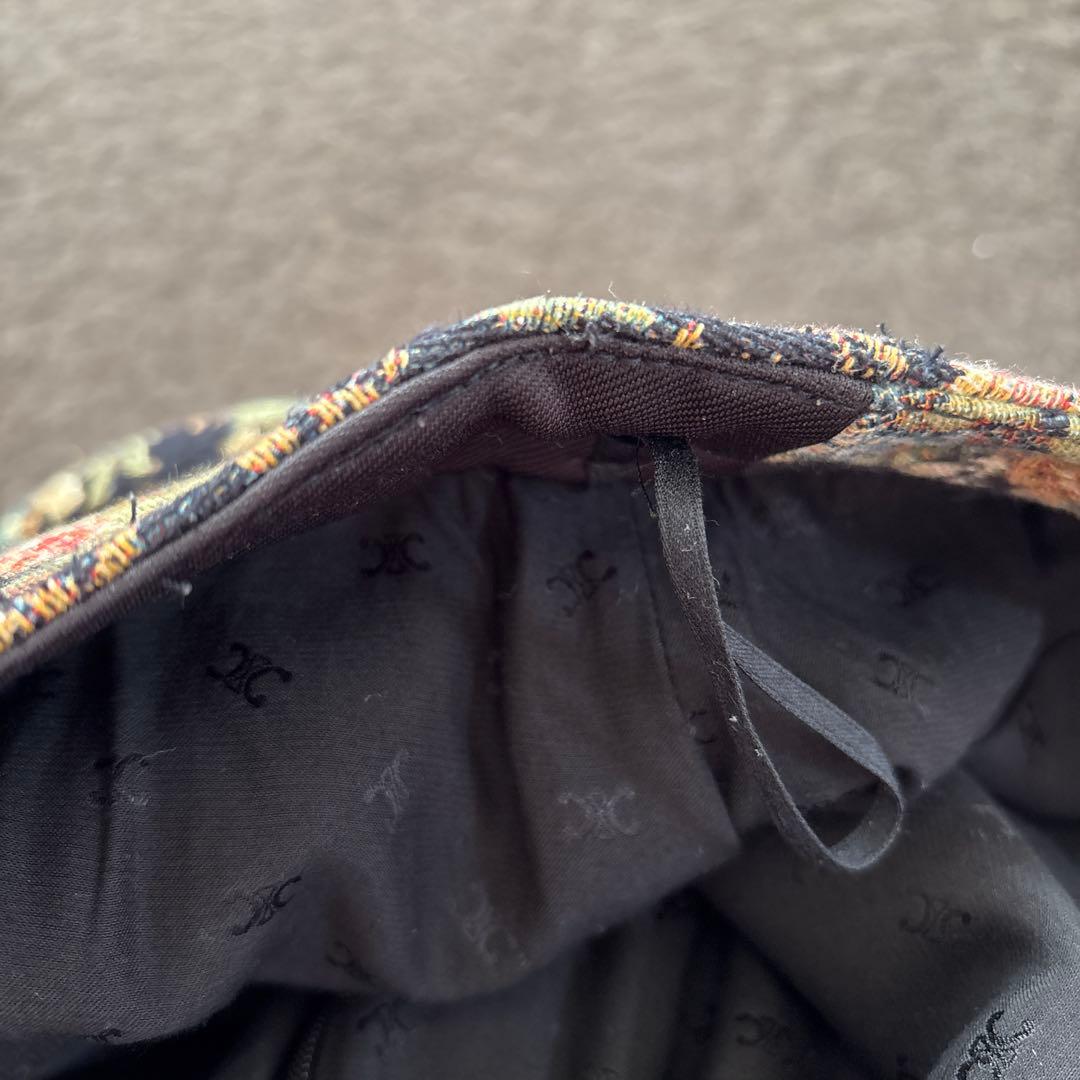 CELINE セリーヌ エディスリマン ボックスプリーツスカート 花柄