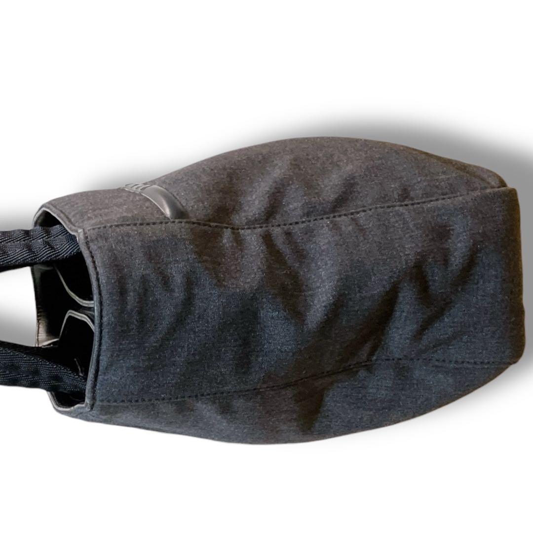 プラダスポーツ イタリア製 デニム トートバッグ ハンドバッグ ブラック系