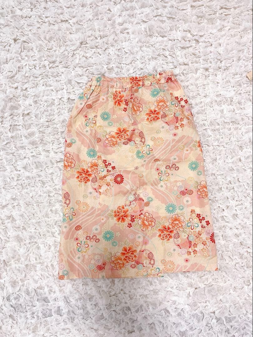 七五三 3歳 女の子 着物 被布エプロン セット 和柄 ハンドメイド セパレート