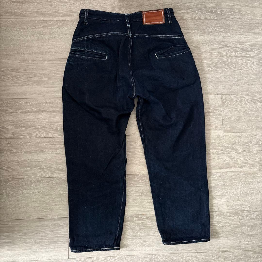 ミナペルホネン　alwaysロールアップデニム　インディゴ