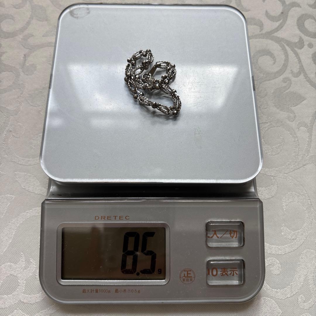 pt850プラチナデザインカットボールブレスレット