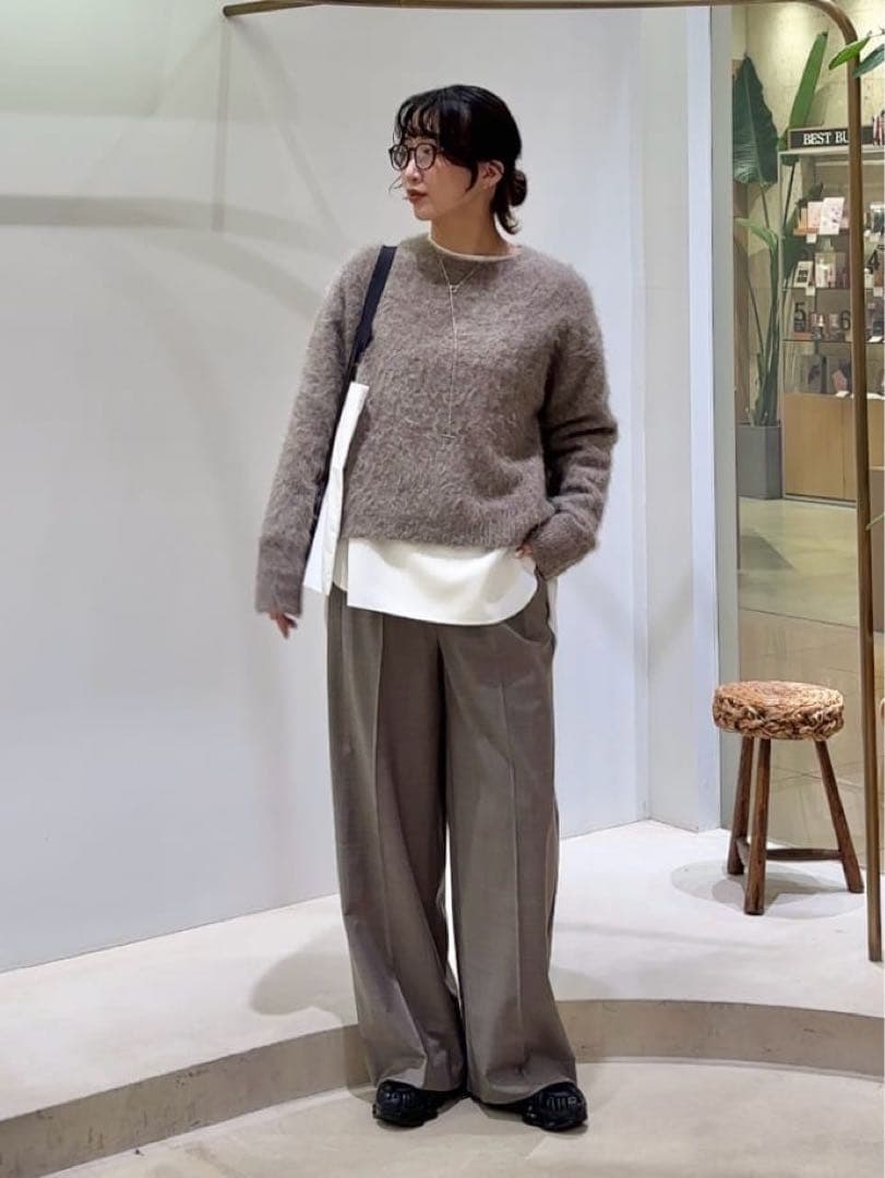 【美品】2025WhimGazette スーリーアルパカクルーネックプルオーバー